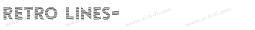 Retro Lines字体转换